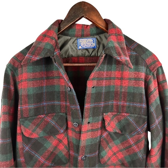 Pendleton Red and Green Plaid Shirt - Picture 5 of 7